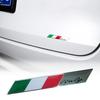 Adesivi per auto in metallo 3D universale in alluminio per moto, bicicletta, bandiera nazionale italiana, mappa, emblema, distintivo, decalcomanie sportive da corsa