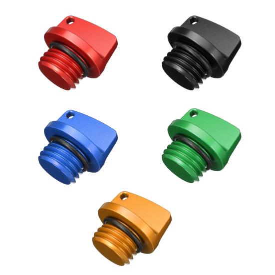 Universal Motorcycle Engine Oil Filler Cap with O-ring Leak Resistant Easy To Install Screw Cover Valve Oil Cap