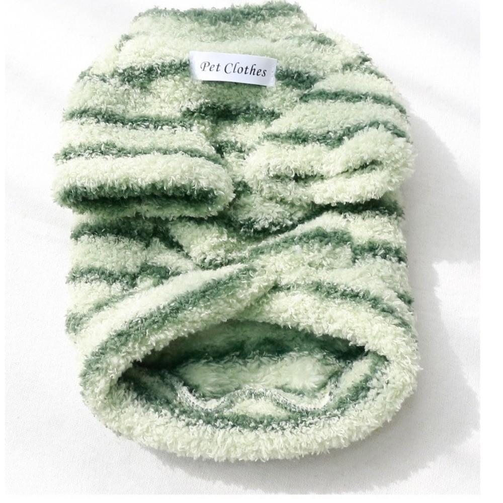 Stripes Dog Warm Clothes Windproof Dog Bodysuit Fashion Pet Clothes  Cat