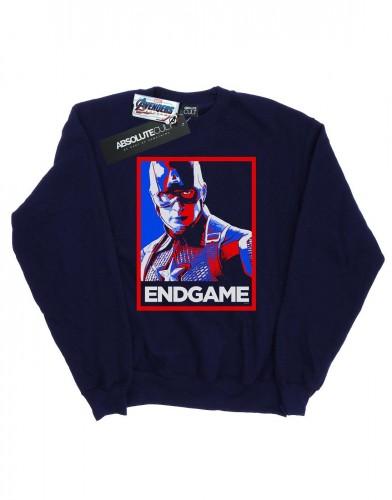 Marvel Womens/Ladies Avengers Endgame Captain America Poster Sweatshirt