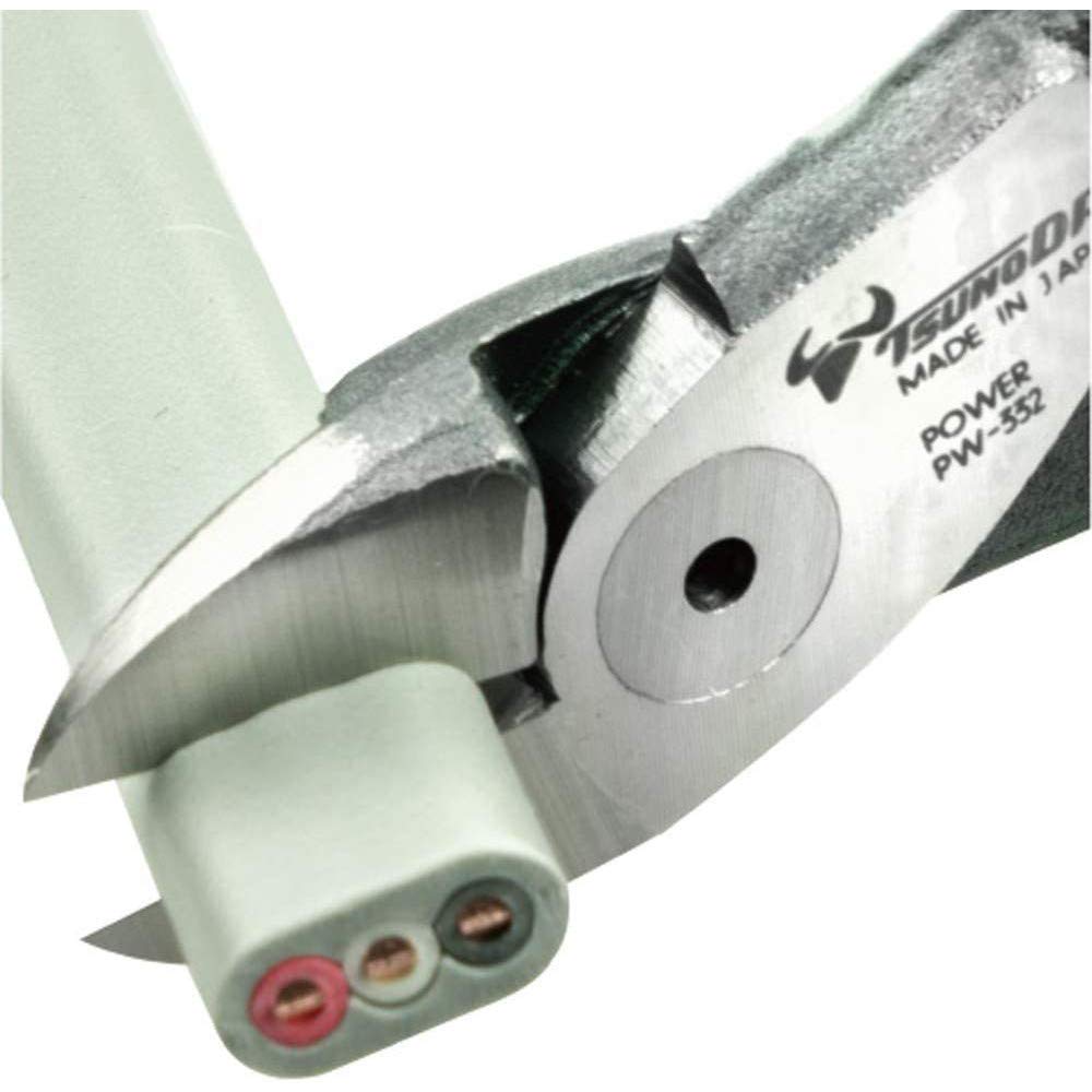 Tsunoda Power Thin with Crimping Electrician's Nippers, Blade, 160mm, Function, PW-332