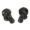 Pair Aluminum Motorcycle 11.3mm Rim Wheel Tire Valve Stem 90 Degree Angled Black
