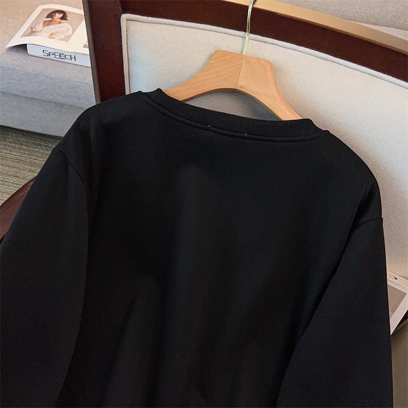 Plus Size Autumn/Winter Hoodie, 300 Jin, Loose Fit, Bust 150/160-1150