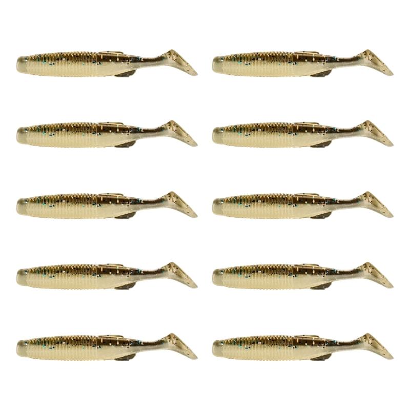 10Pcs Paddle Tail Swimbaits Competitive T Tail Soft Baits Soft Fishing Lures Artificial Wobbler Baits Enduring