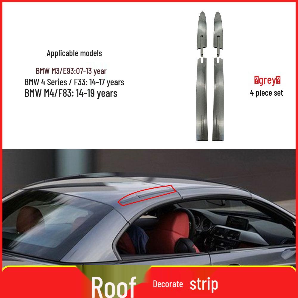 Compatible Roof Trim & Hinge Cover for BMW M3/M4 & 4 Series Convertible/Coupe (E93/F33/F83)