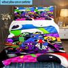 Kawaii Friends Characters Adventure 3PCS Bedding set,Ideal for 1pc Duvet Cover And 2pcs Pillowcases Perfect for Fan gift,Ideal for Bedroom, Dormitory