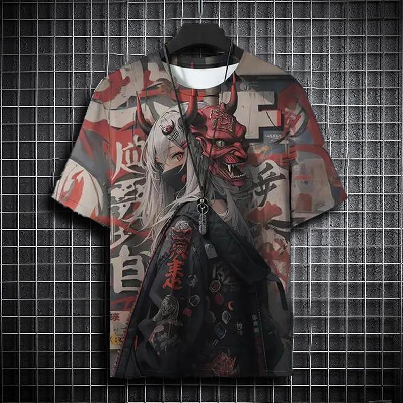 Funny 3D Anime Harajuku Men's T Shirt Fashion Beauty Pattern Short Sleeve T-Shirt Casual O-neck Loose Top Summer Unisex Clothing
