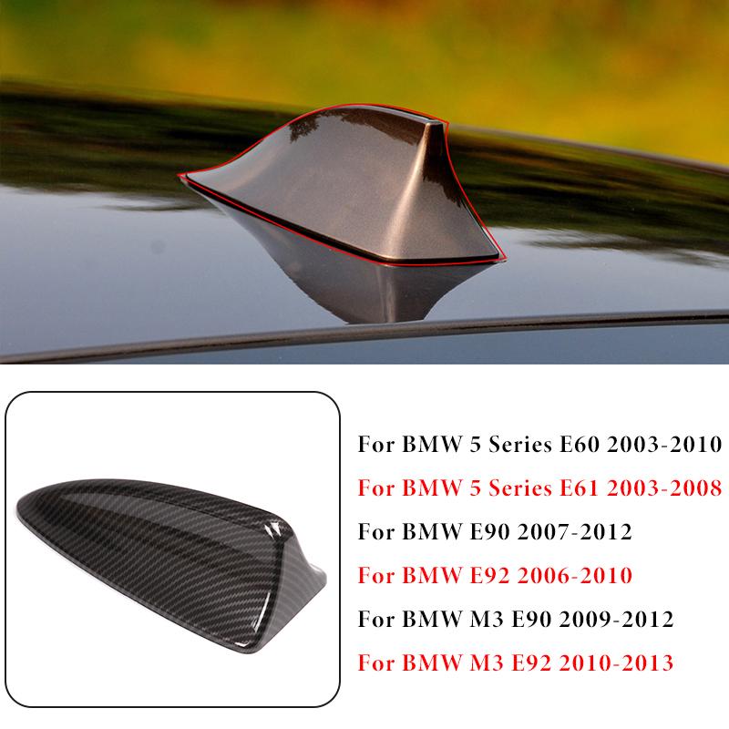 Car Roof Shark Fin Decorative Aerial Antenna Cover Sticker Trim For BMW E60 E61 E90 E92 F15 F16 F20 F26 F45 F46 F48 F85 G01