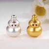 Sterling Silver Chinese Medicine Elixir Gourd Handmade Beading Rope Jewelry Accessory
