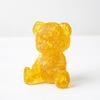 Crystal Resin Bear Desk Ornament With Natural Water Crystals For Home Office Decor