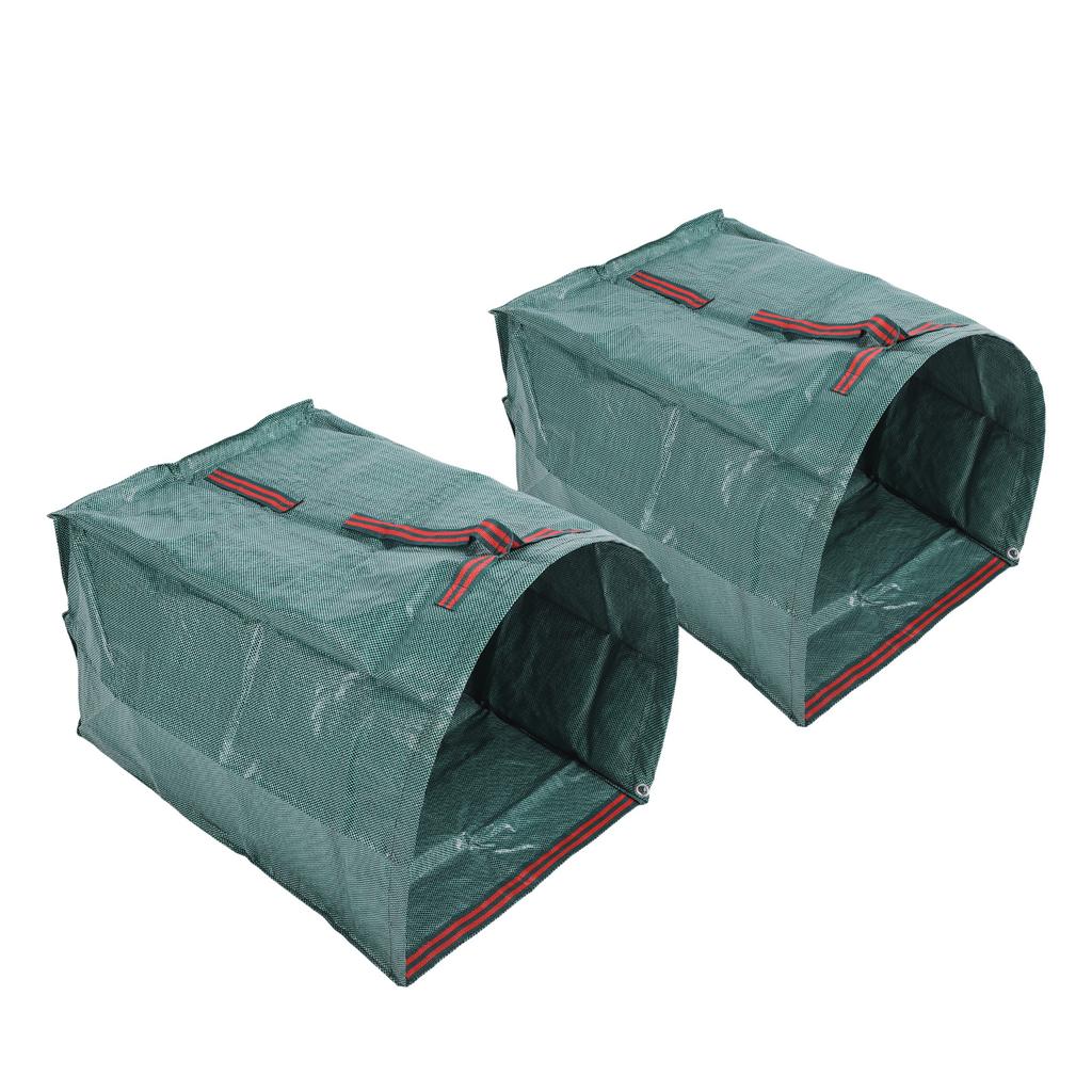 200L Garden Leaf Bag, Semicircle Shape Yard Waste Bag Large Capacity Leaf Collector with Rain Proof Coating for Outdoor Indoor Use Gardening Landscap