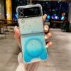 Samsung ZFlip7 magnetic mobile phone case for zflip4 Epoxy gradual change glitter zfold6 anti-drop hard protective case