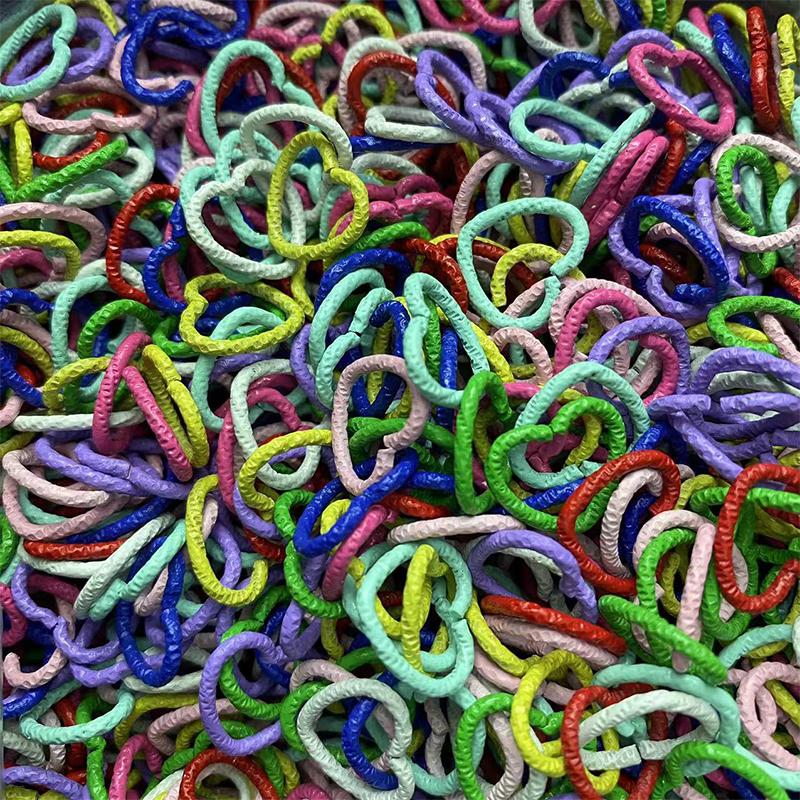 50Pcs Love Heart Hair Jewelry For Dreadlock Hair Braid Charm Dreadlocks Accessories Braid Rings Cuffs Clips Braid Decors