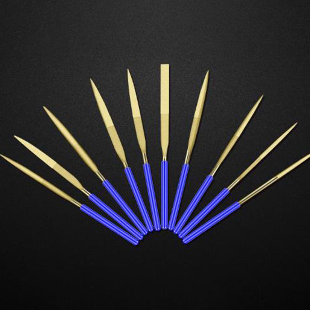 Diamond Carving File Set Metal Glass Files 4*160mm Needle Files Set Precision Crafting Tools Easy Grip Handles