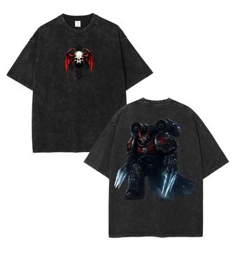 Warhammer 40K Blood Angels Space Marine Anime Graphic Streetwear T-Shirt