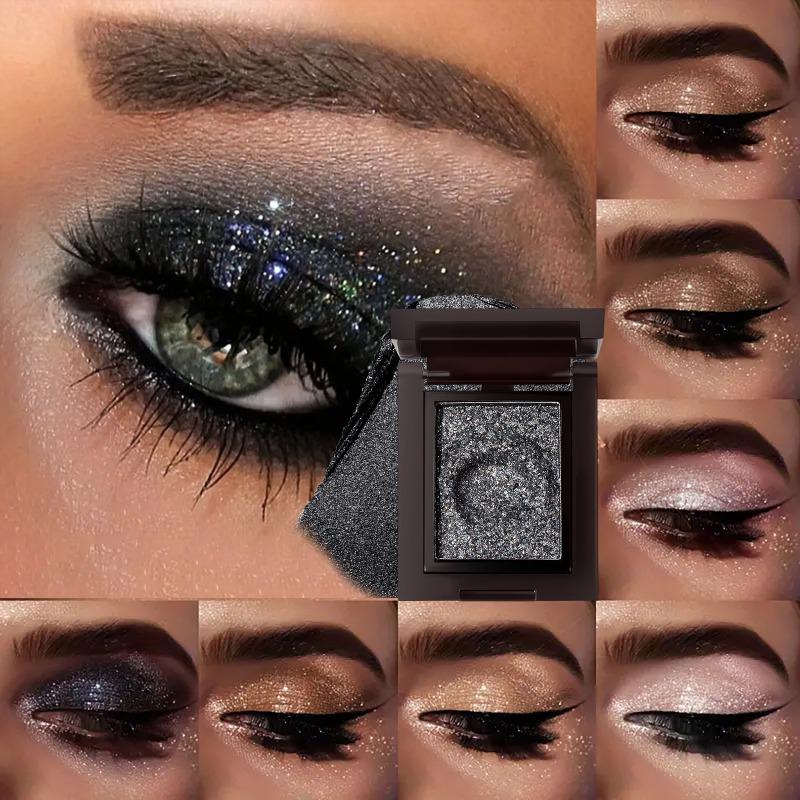 Vysoce lesklý oční stín Jednobarevná paletka očních stínů Paletka očního make-upu Víceúčelový Oční stíny Make-up Rozmačkané brambory Jemný