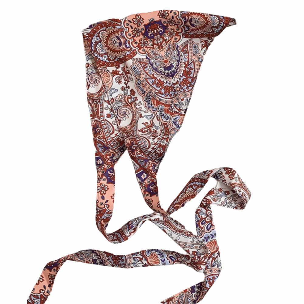 Ethnic Style Triangular Scarf Multicolor Belt Fashion Waist Seal Women