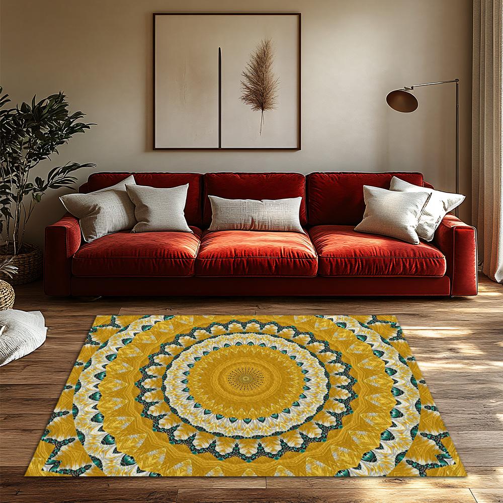 Cozy Area Rug Non Slip Washable Floor Mat Home Decor Living Room Bedroom Carpet Modern Abstract Pattern Indoor Outdoor Rug