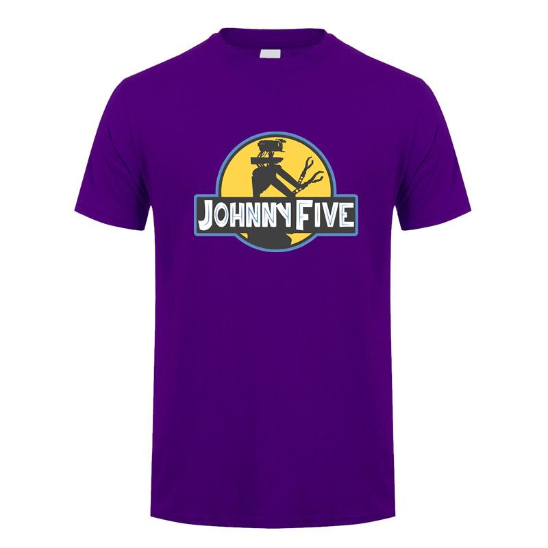 Funny Johnny 5 T Shirt Unisex Streetwear Tops Summer Short Sleeve Cotton Birthday Gifts Johnny Five Tshirt DY147