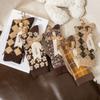 Dames Herfst en Winter Draadloze Diamantvormige Lange Sokken, Verdikte Warme en Trendy Katoenen Sokken