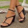 Women's Fashion Trend Anti-slip Wear-resistant Comfortable Soft Soled Cloth Strap Flat Sandals