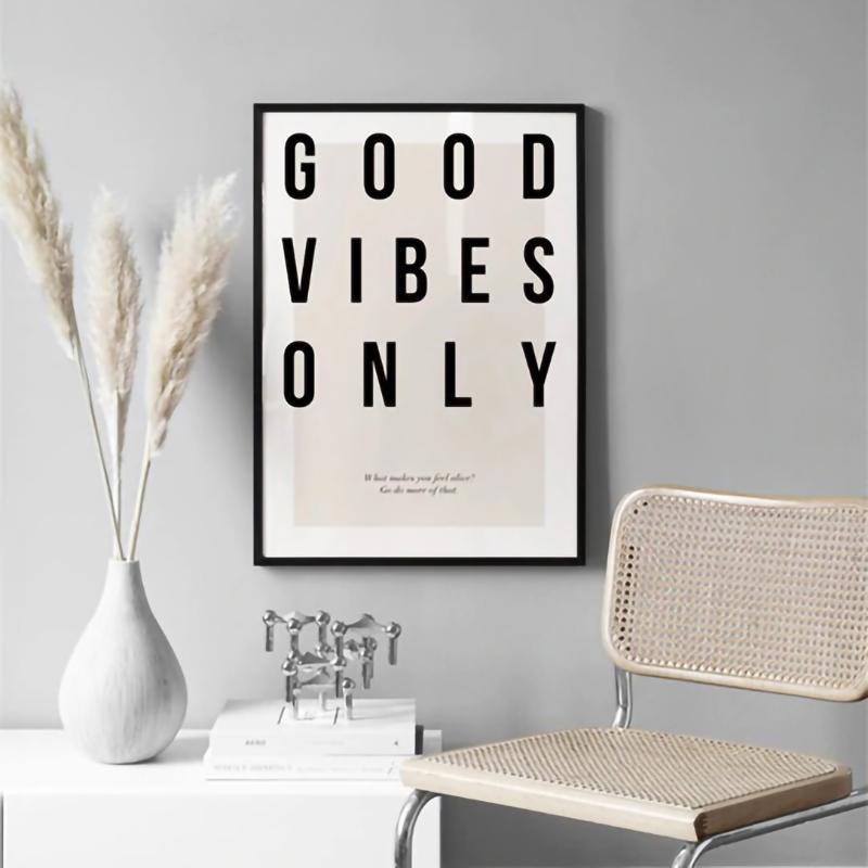 Pictură pe pânză Artă de perete nordică Citate motivaționale Postere cu text și imprimeuri Poze de perete pentru decorarea camerei de zi Decorul casei