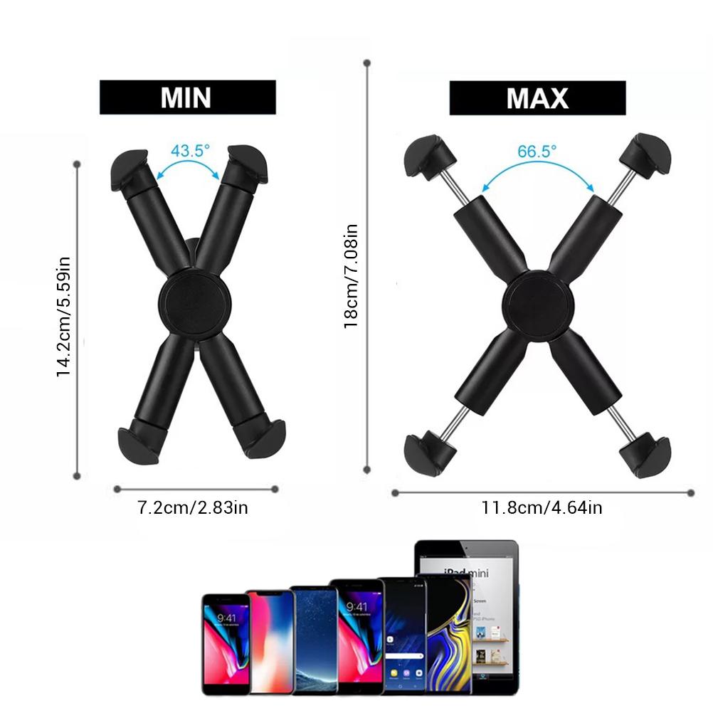 Anti Drop Mobile Phone Bracket 360 Degrees Rotatable Phone Holder for Motorbike Bike