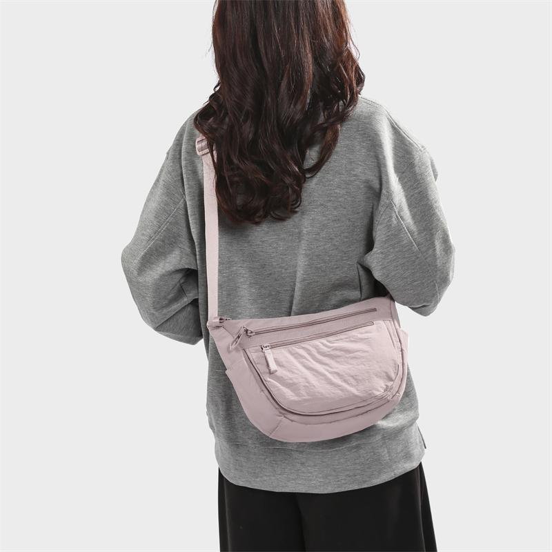 Crossbody Bag Outdoor Sports Shoulder Bag Solid Color Small Bag