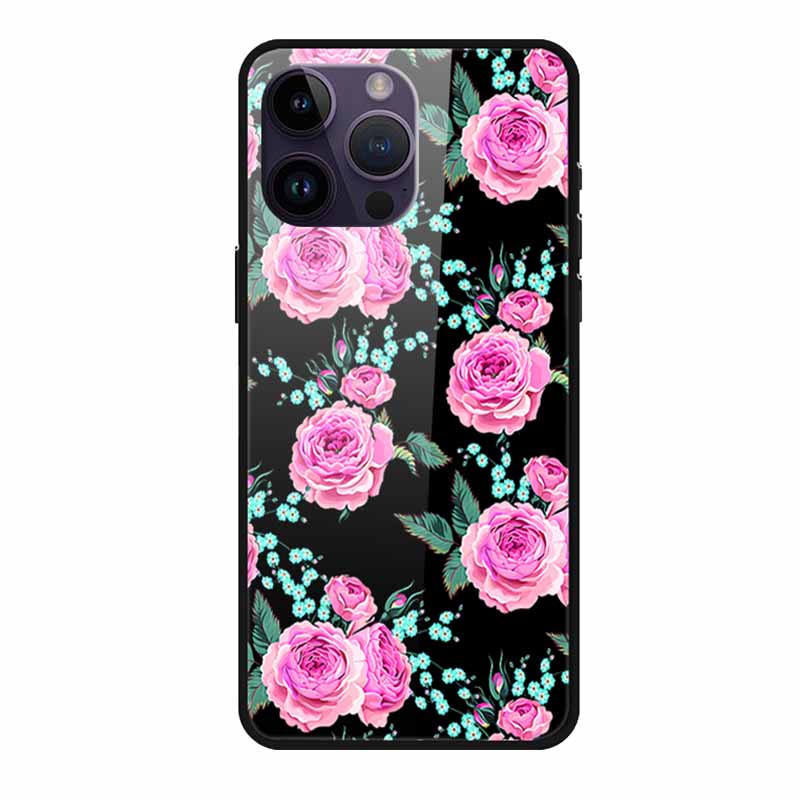 Tempered Glass Case For iphone 15 Pro Max Case Soft TPU Bumper Hard Glass Back Cover For iphone 16 Pro Max Phone Case 16Pro Max