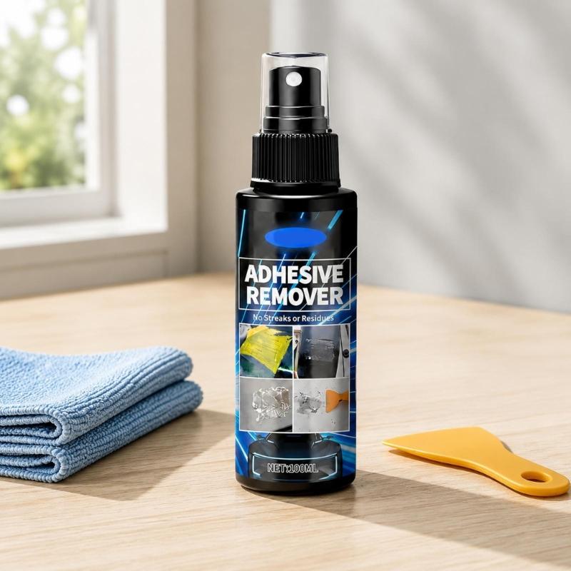 Adhesive Remover Bottle, 100 Ml for Label Removal, Sticker Cleanup, Car Decal Adhesive Care, and Daily Direct Application Home Tasks