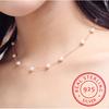 925 Sterling Silver Necklace Chain 6-7mm Natural Freshwater Pearl Pendant Jewelry for Women Gift
