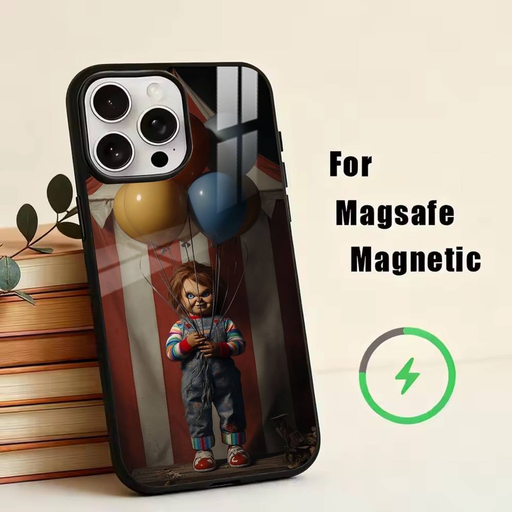 Chucky Scary Doll  Phone Case For iPhone17,16,15,14,13,12,11 Plus,Pro Magnetic For Magsafe Wireless Charging