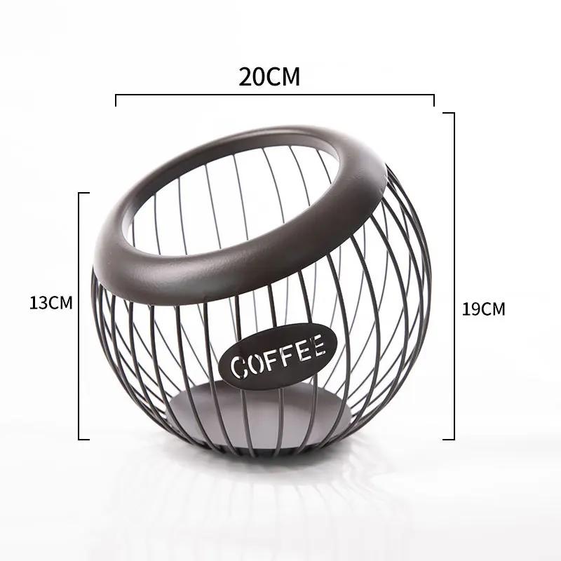 Multifunction Coffee Capsule Holder Baskets Fruit Snacks Storage Container Racks Espresso Pod Organizer Tray Coffee Accessories