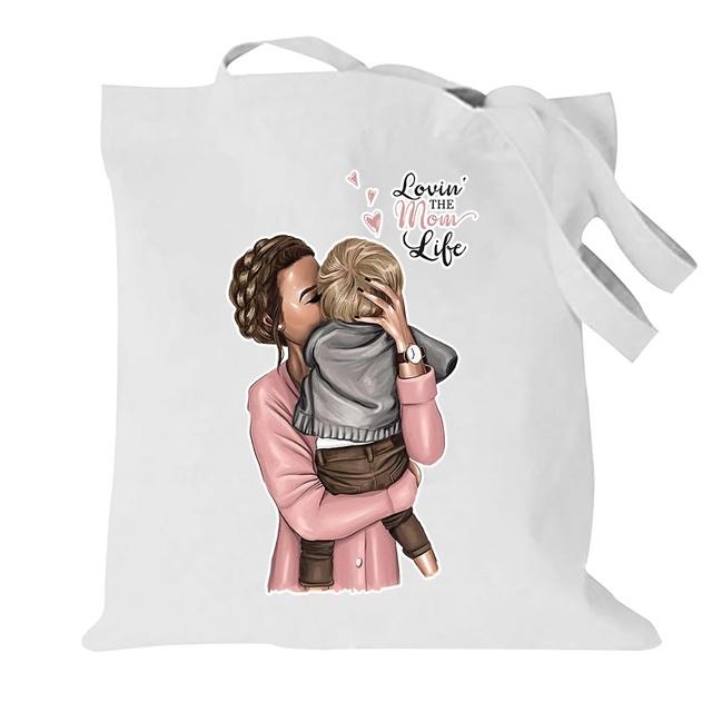 Women Canvas Shoulder Bags Collapsible Handbag Casual Tote Literary Books Bag Shopping Bag for Girls