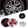 4pcs Car Wheel Center Hub Cap Sticker Cover Auto Accessories For Mitsubishi Outlander Pajero Ralliart L200 Eclipse ASX Lancer AJ3