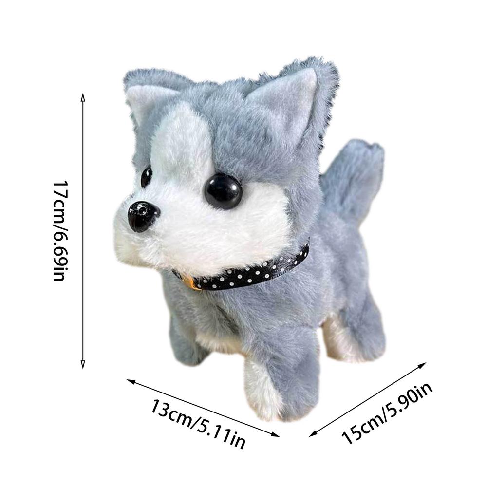 Electronic Pets For Kids Walking Dog Cat Plush Animal Barking Dog Companion Animal Electric Pets Battery Operated Tail Wagging
