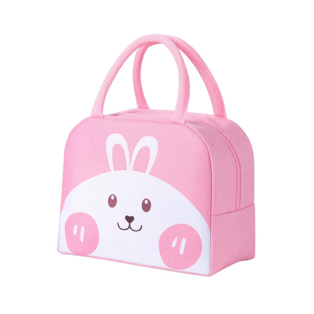 Geïsoleerde Lunchtas met Cartoon Dierenontwerp Draagbare Handige Thermische Lunchbox voor Werk School Buiten Gebruik
