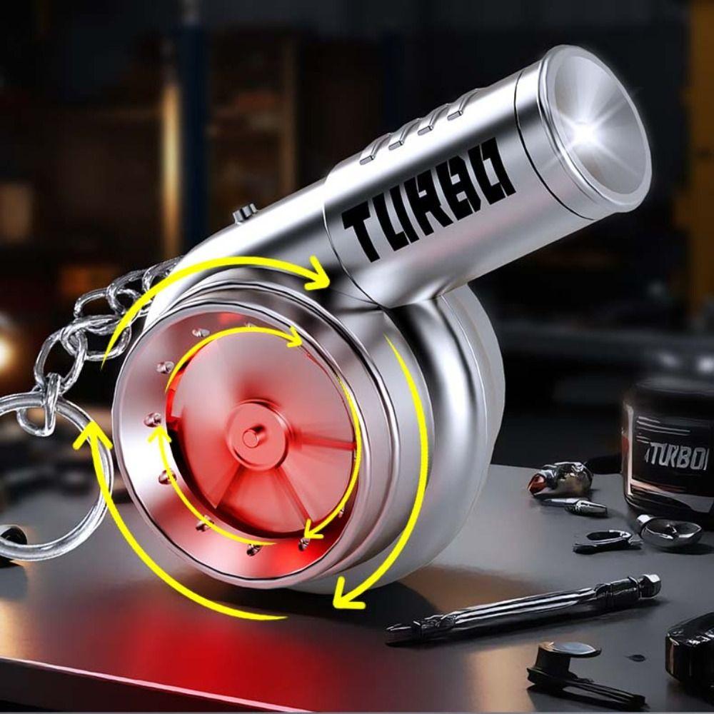 With Sound Turbocharging Pendant Light Torch Simulation Turbo Toys Turbo Key Chain Christma Gifts
