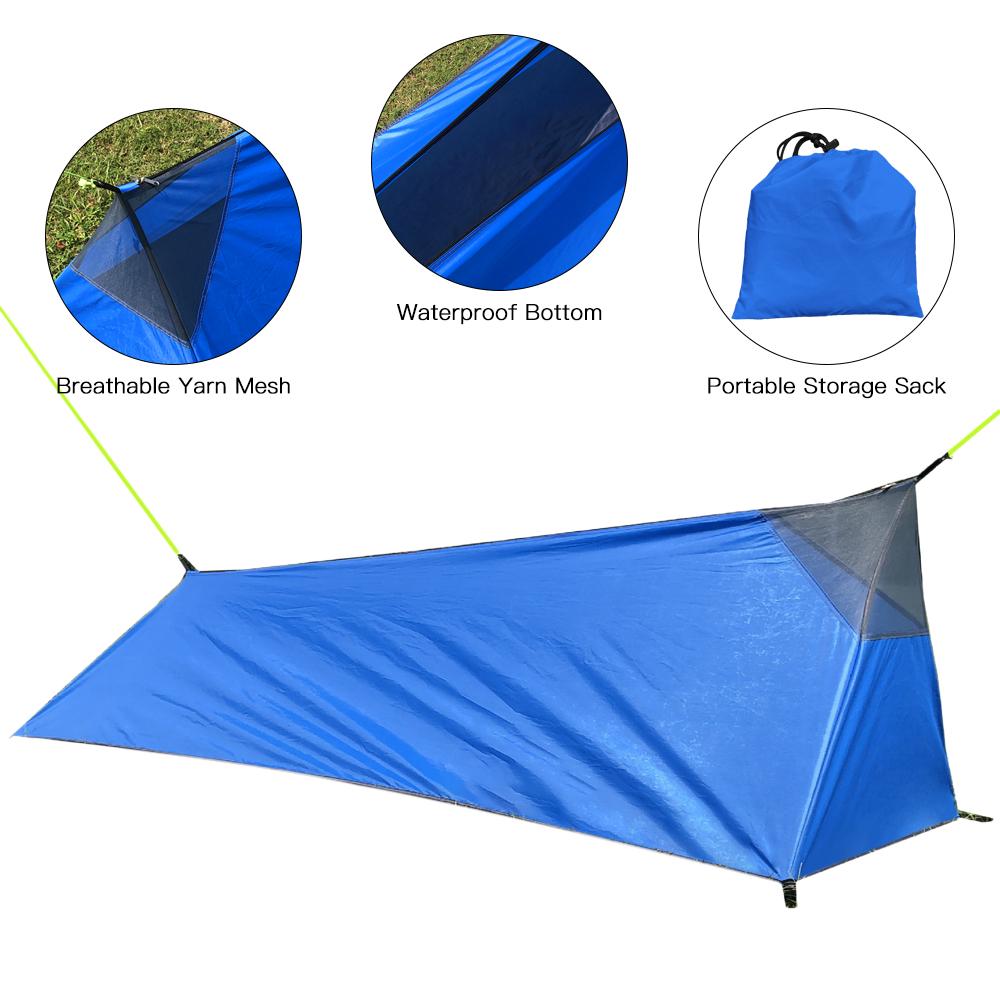 Backpacking Tent Outdoor Camping Sleeping Bag Tent Lightweight Single Person Tent with Mosquito Net