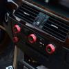 Aluminium Alloy Car Center Console Air Conditioning Volume Knob Decoration Cover For BMW 5 Series E60 530 520 523 525 2008-2010