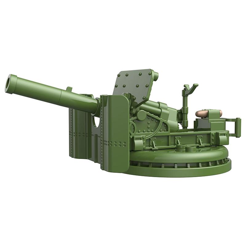 World War 2 WW2 Antiaircraft Gun Rocket Artillery Military Army War Weapon Soldier MOC Model Building Block Bricks Toys For Kids