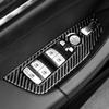 Dekorační samolepka panelu tlačítka stahování okna auta z uhlíkových vláken pro BMW G01 2018- G02 - Řada X3 X4 Autopříslušenství