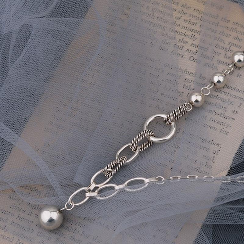 Necklace Fashion Vintage Party Simple Elegant Round Bead Pendant Couples Jewelry Birthday Gifts