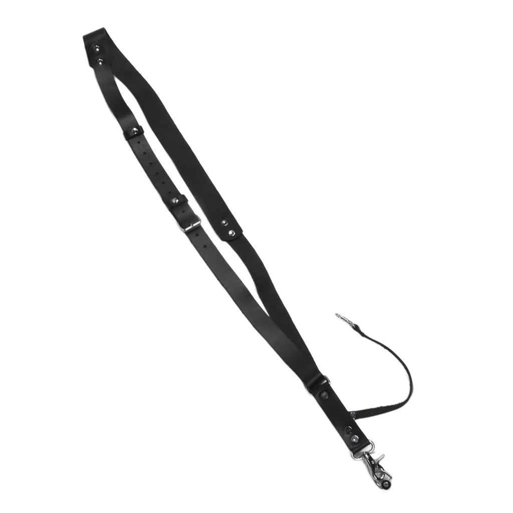 Camera Shoulder Strap Leather Widened Vintage Style Strap Harness for Digital SLR Cameras Black
