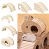 With Hiding Hole Hamster Climbing Ladder Hamster Wooden Bridge for Guinea Pigs Rats Small Animals