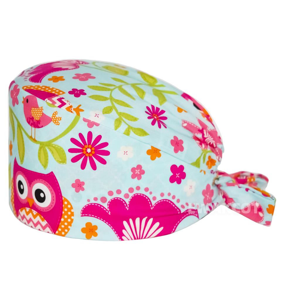 New Soft Cap Cotton Adjustable Cartoon Scrubs Hats Lab Working Surgicals Hat Pharmacy Dentist Nursing Accessories Scrub Caps