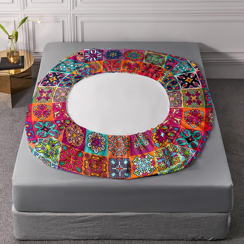 Three-Piece Mattress, Bed Cover, Bohemian Style Mattress, Protective Cover, Bed Sheet All-Inclusive.