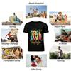 2026 Happy New Year Bow Print Casual Festive Holiday Top Pure Cotton T-shirt