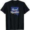 Round Mountain Nevada NV Map T-Shirt