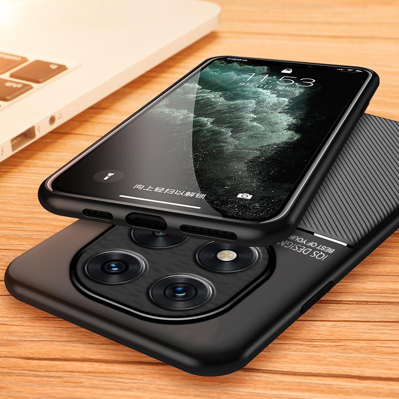 Soft Frame Cover For Xiaomi Redmi Note 14 Pro 14Pro + 5G Case Leather Car Magnetic Holder Coque for Redmy Note14Pro Plus Funda